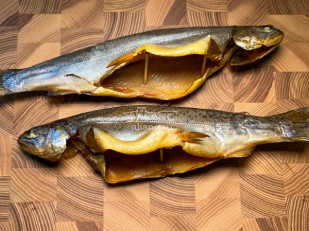 Рыба холодного копчения: Форель радужная х/к