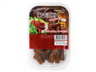 Другие закуски: Сурские гренки Баварские колбаски (100 гр)