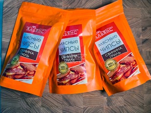 КВАНТОРГ Ушки по-пекински с соусом чили 150гр/уп: Мясо (АЛЬЯНС) вяленое свинина 