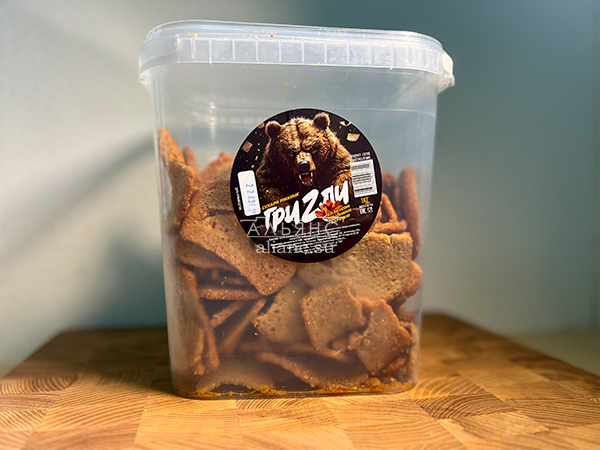 Ведро Ржаные гренки со вкусом Крылышки Барбекю (1 кг) в Электростали