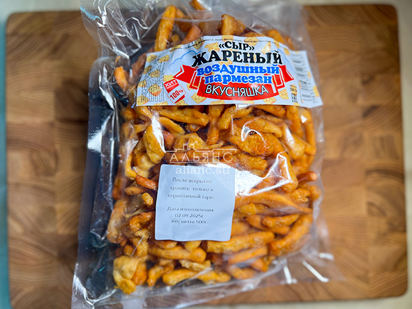 Жареный сыр "ВКУСНЯШКА" со вкусом пармезан (500 гр) в Электростали