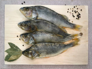 Кальмар палочки х/к: Окунь речной вяленый